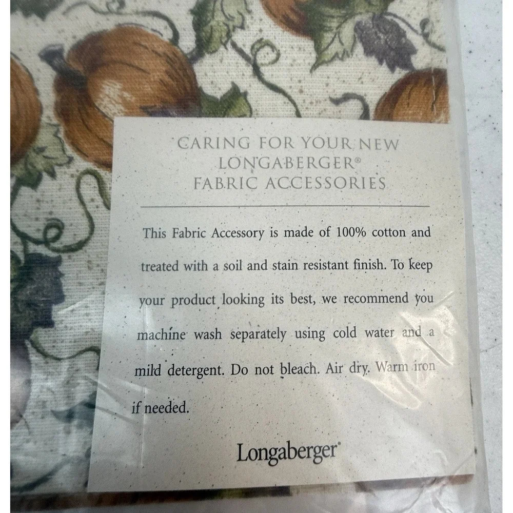 Longaberger Pumpkin Patch Placemats NEW Set of 2 - Fall Halloween Unopened